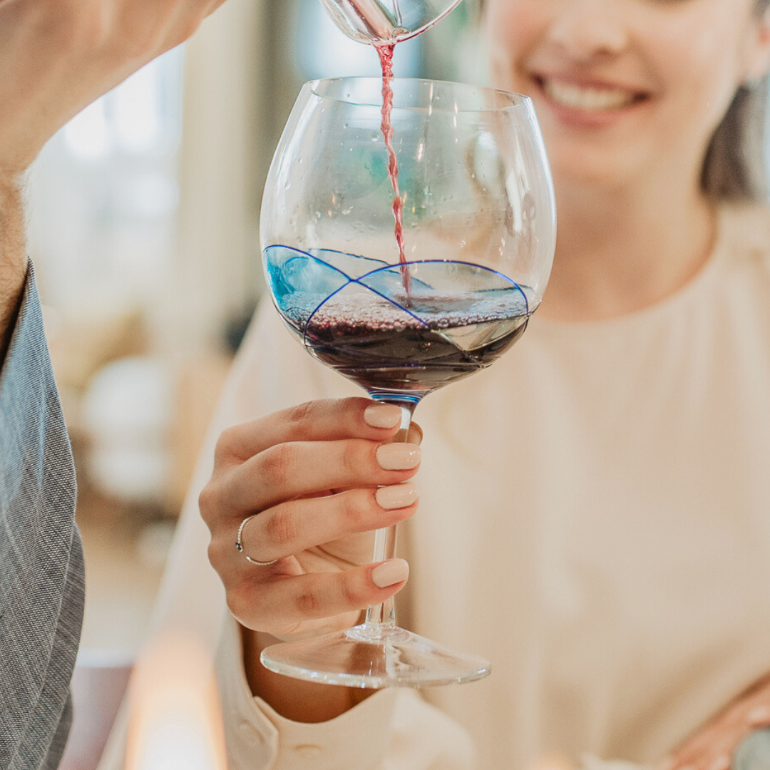 'Nativity' Balloon Wine Glasses