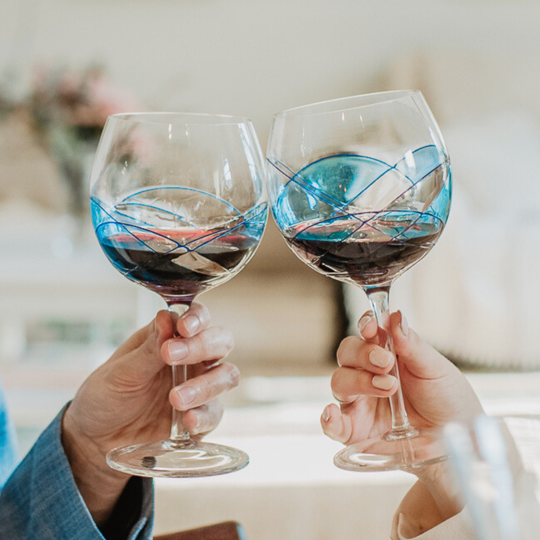 'Nativity' Balloon Wine Glasses