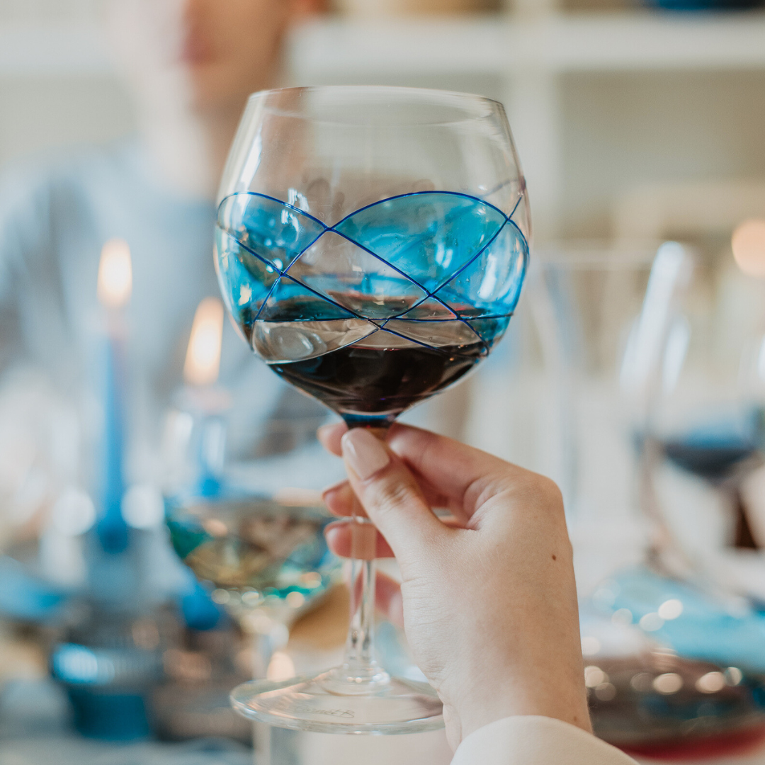 'Nativity' Balloon Wine Glasses