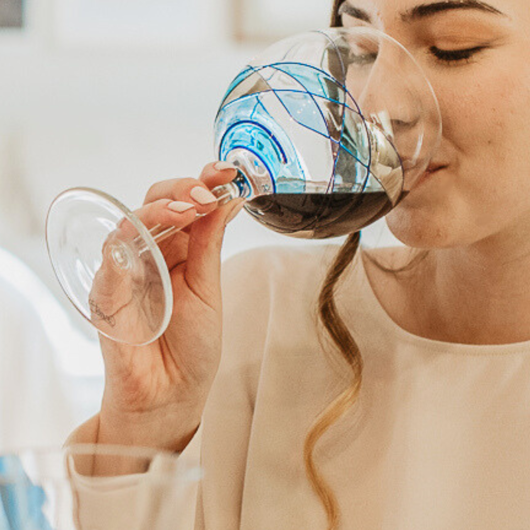 'Nativity' Balloon Wine Glasses