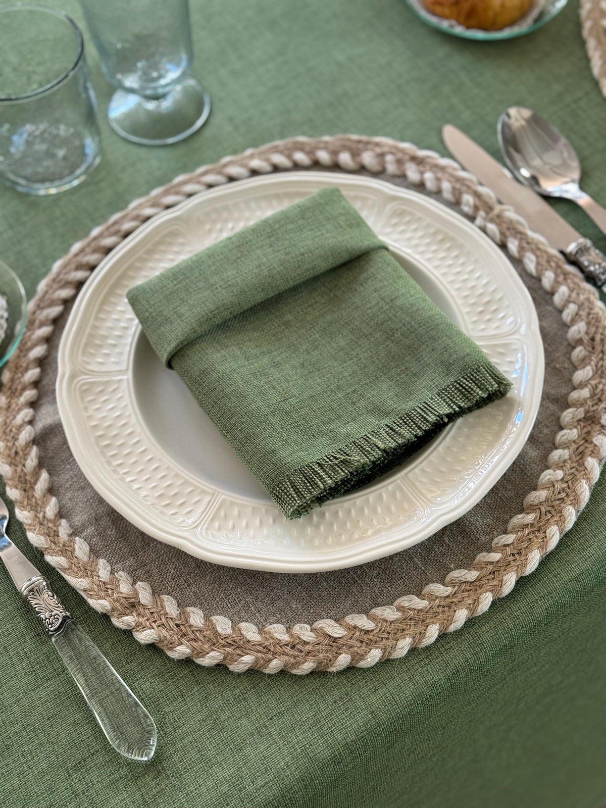 'Kairo Light Green' Tablecloth