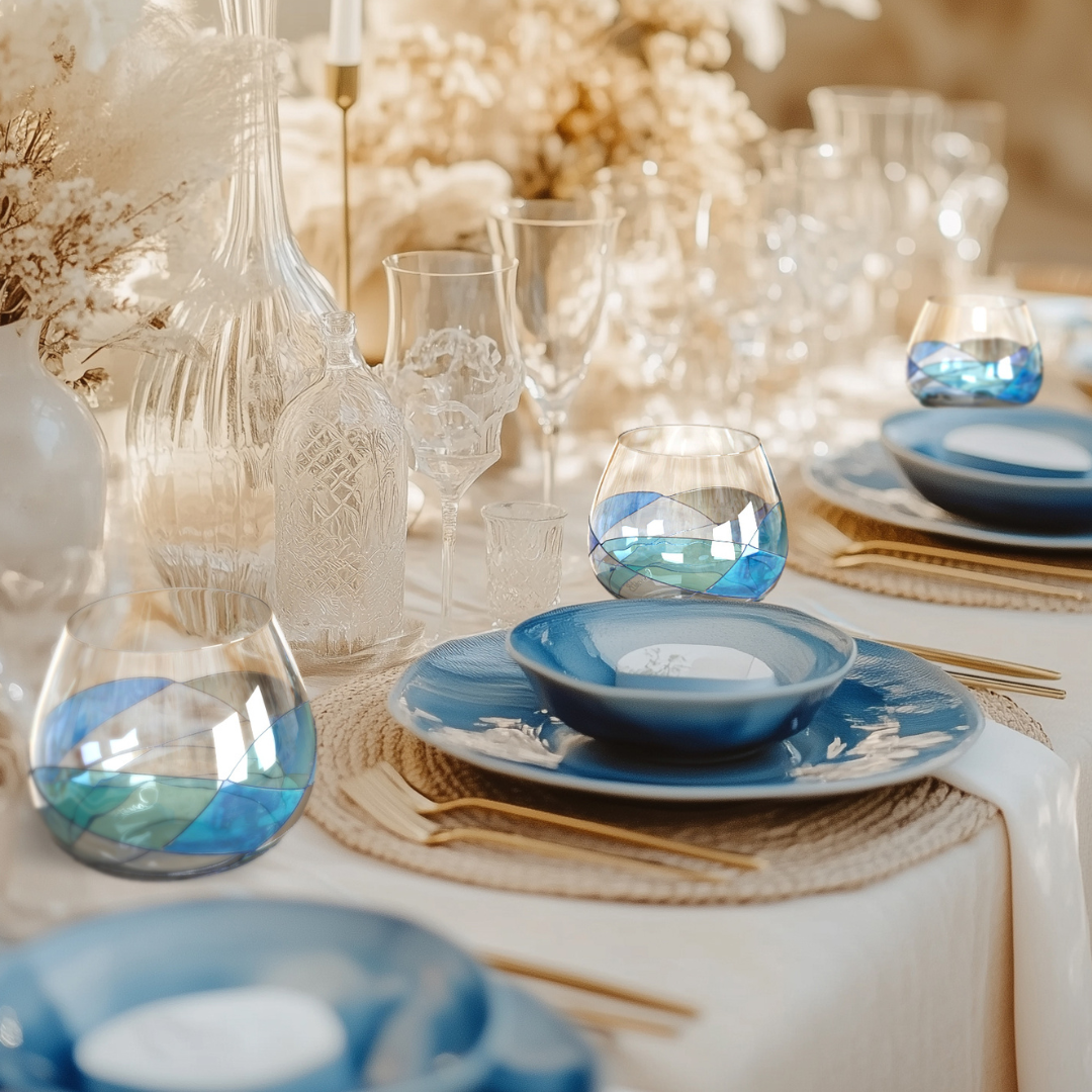 'Nativity' Stemless Balloon Wine Glasses