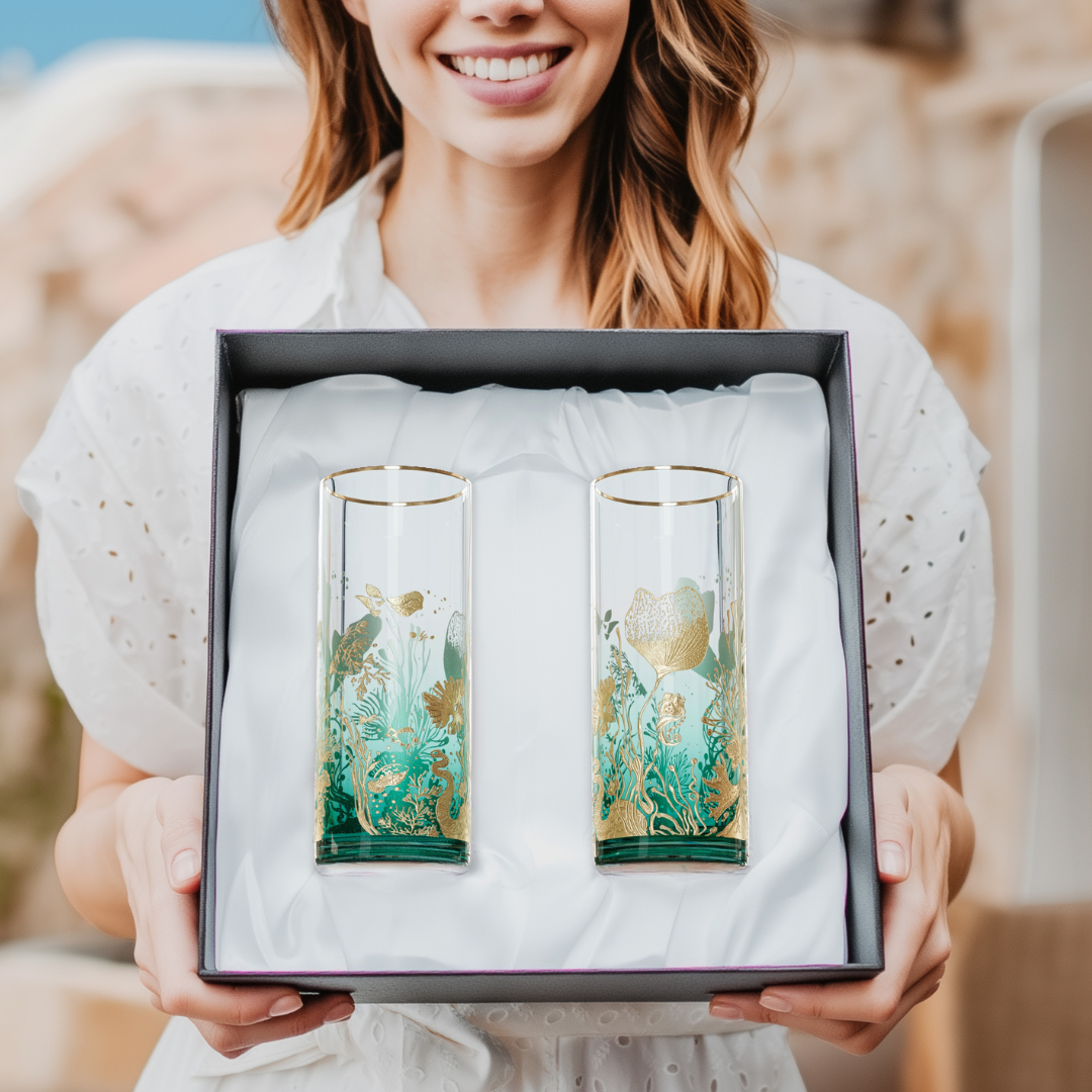 'Ocean Majesty' Cocktail Glasses
