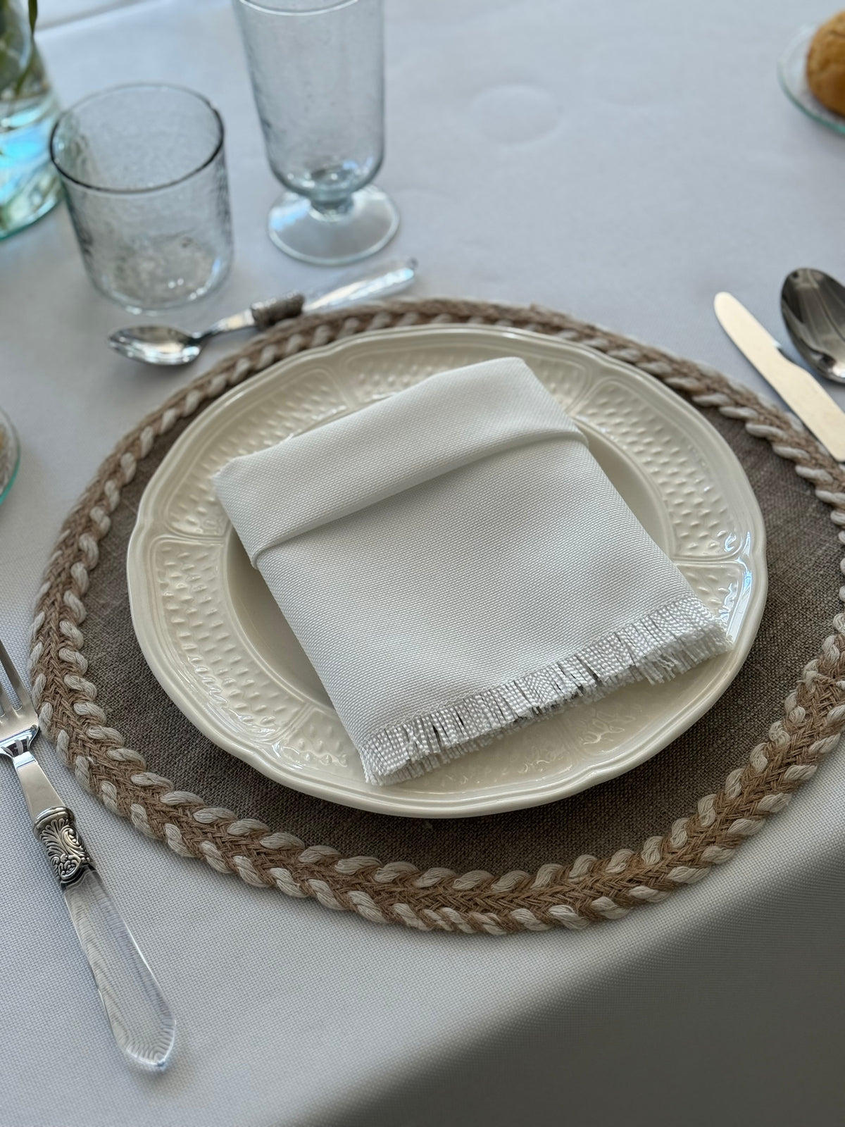 'White Kairo' Tablecloth