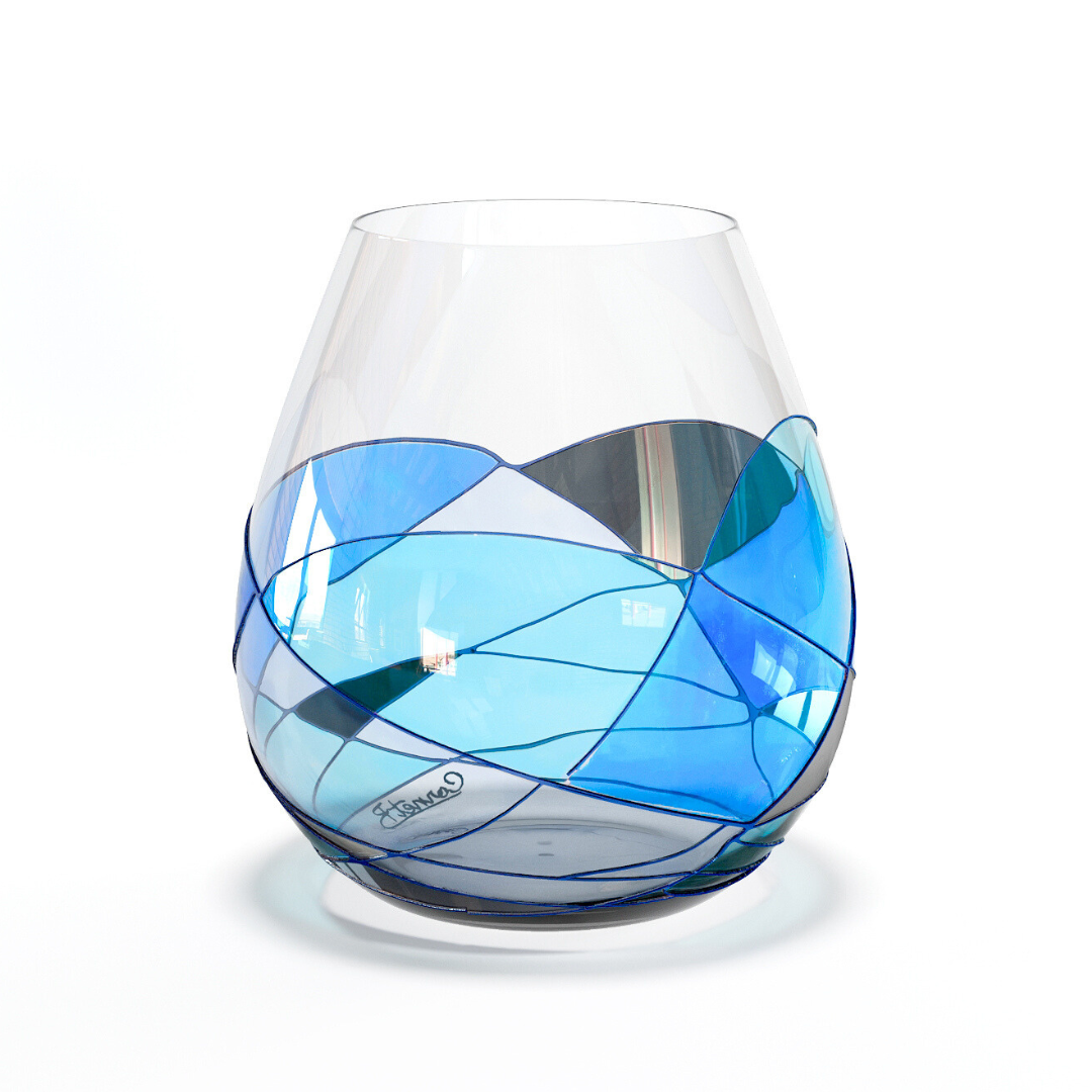 'Nativity' Stemless Goblet Wine Glasses