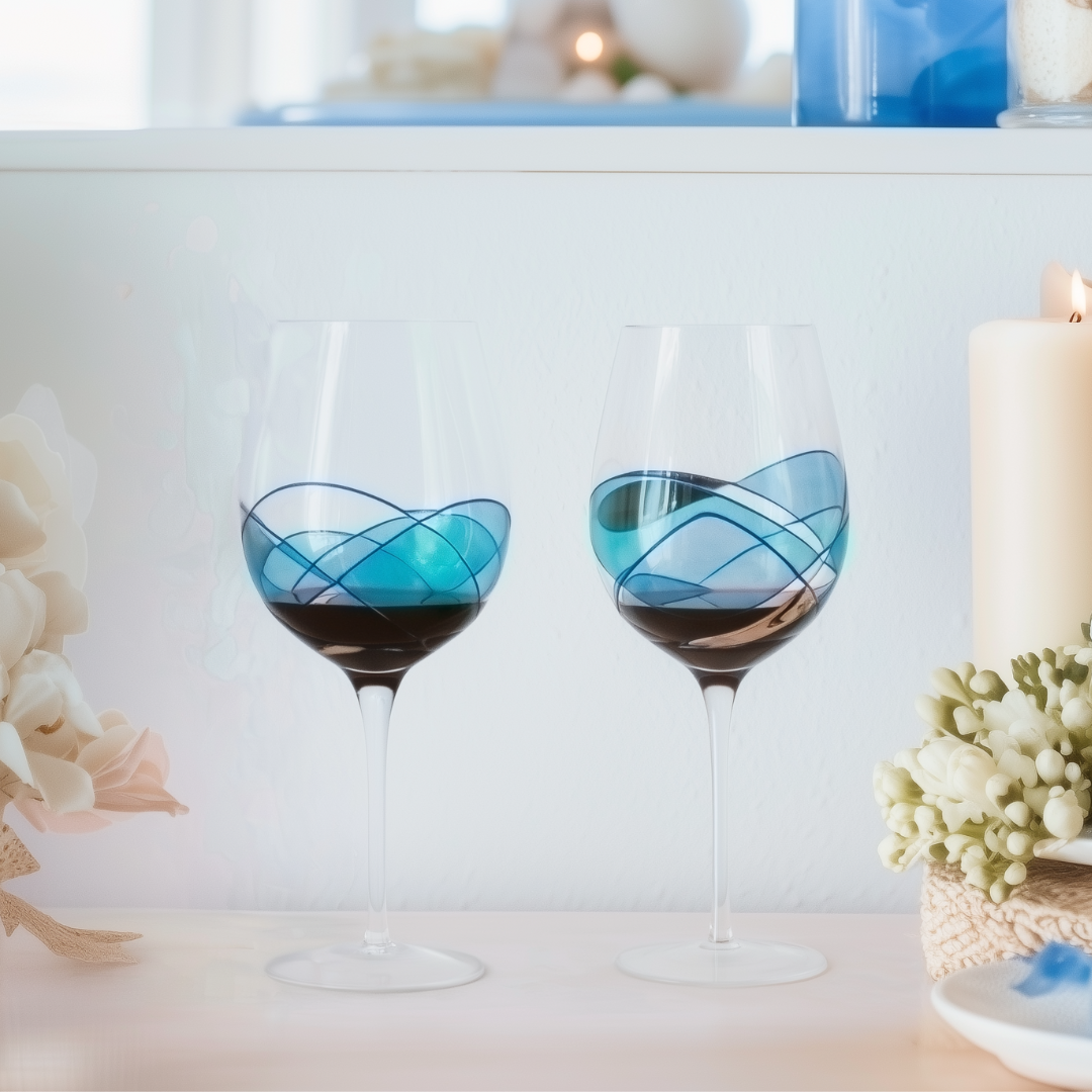 'Nativity' Goblet Wine Glasses