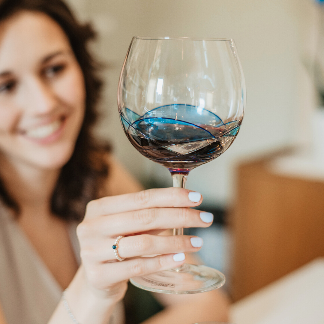 'Nativity' Balloon Wine Glasses