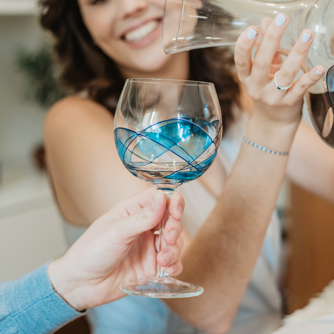 'Nativity' Balloon Wine Glasses