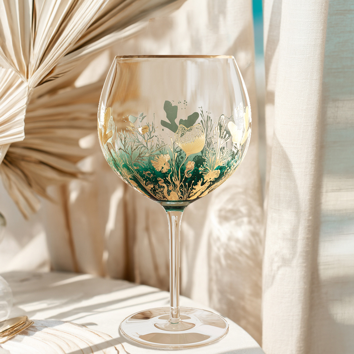 'Ocean Majesty' Balloon Wine Glasses