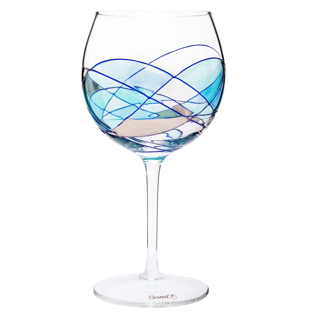 'Nativity' Balloon Wine Glasses