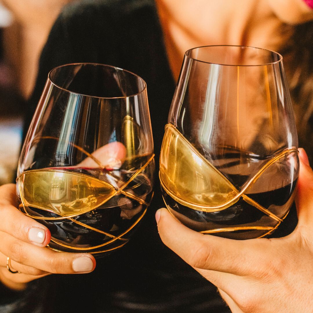 'Trinity' Stemless Wine Glasses