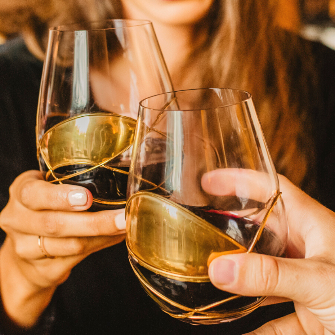 'Trinity' Stemless Wine Glasses