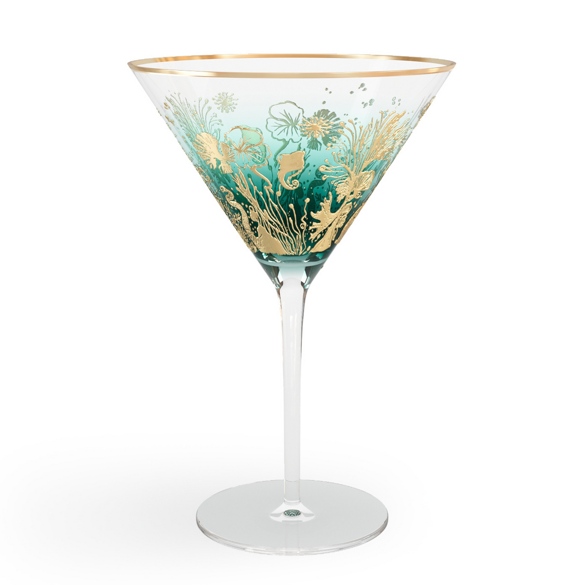 'Ocean Majesty' Martini Glasses