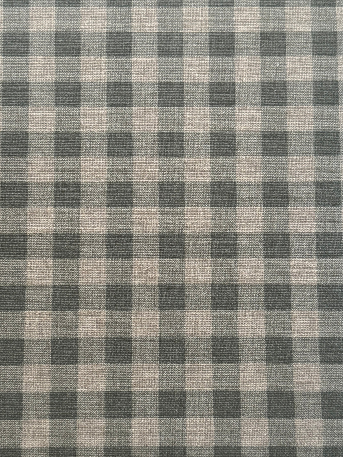'Linen Eucalyptus Green Gingham' Spill-Resistant Tablecloth