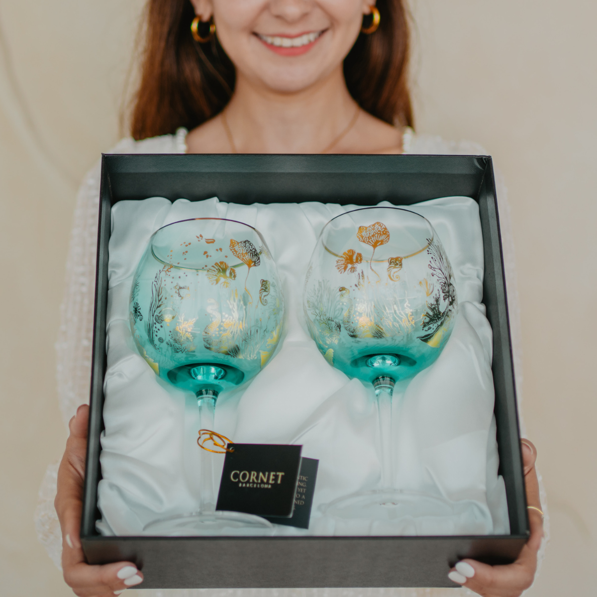 'Ocean Majesty' Balloon Wine Glasses