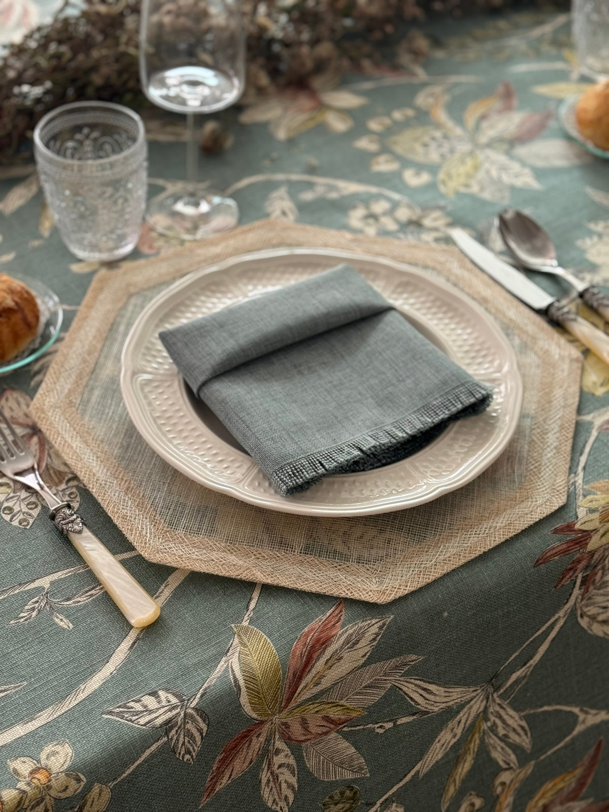'Giverny' Spill-Resistant Tablecloth