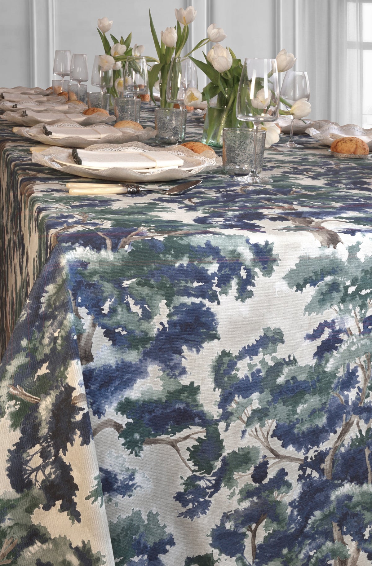 'La Forêt Blue' Tablecloth