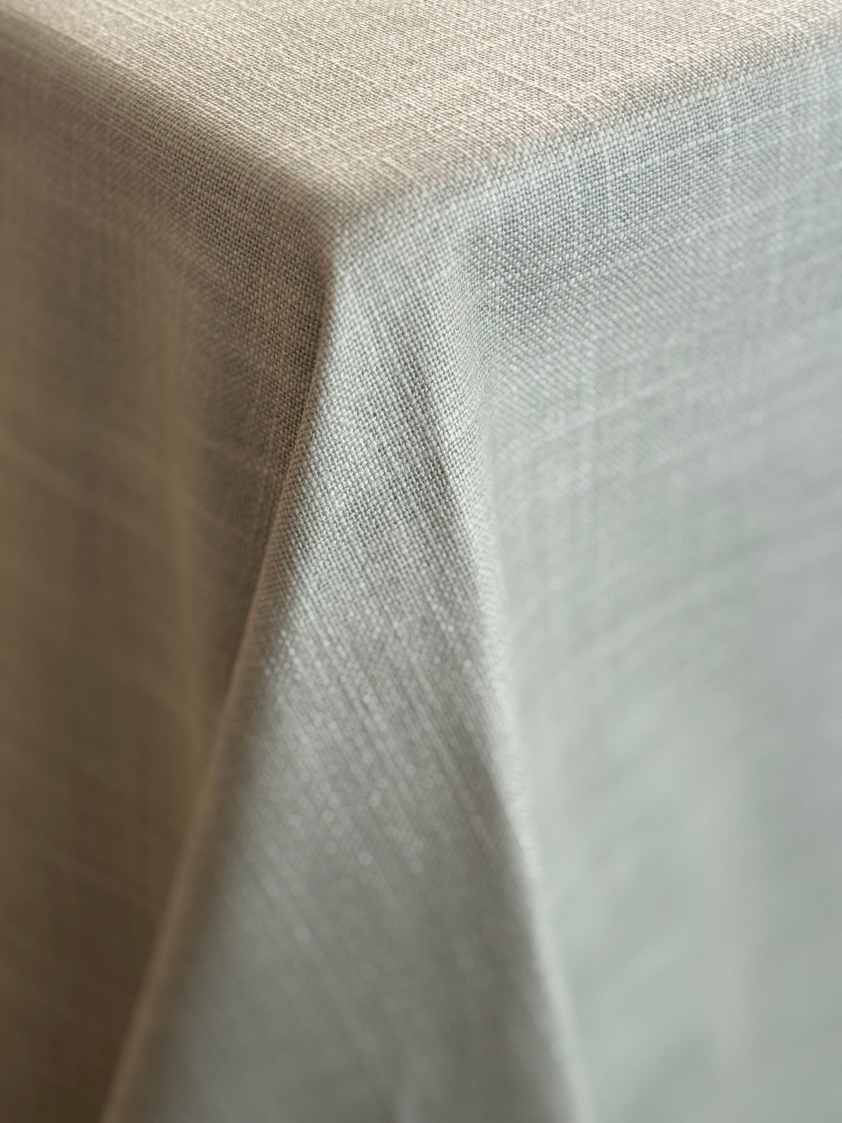 'Linen Aqua Green' Spill-Resistant Tablecloth