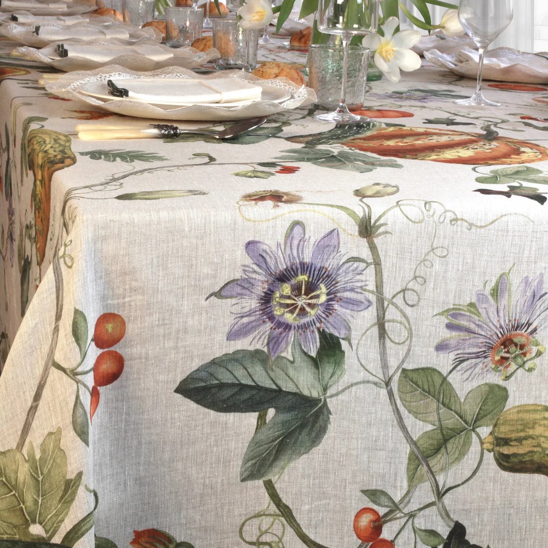 'Burgundy Garden' Tablecloth