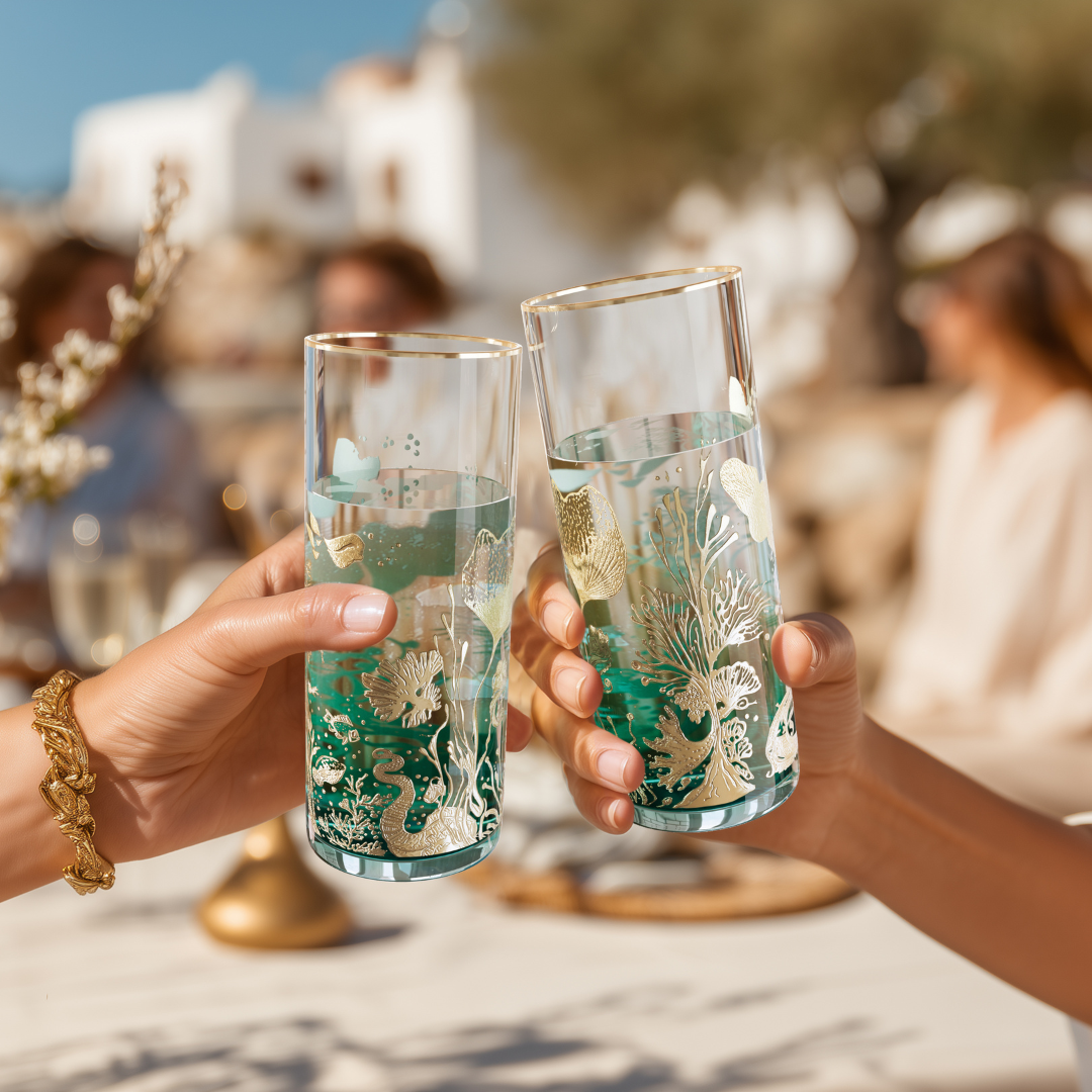 'Ocean Majesty' Cocktail Glasses
