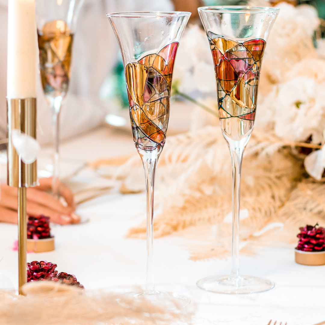 'Sagrada' Champagne Flutes