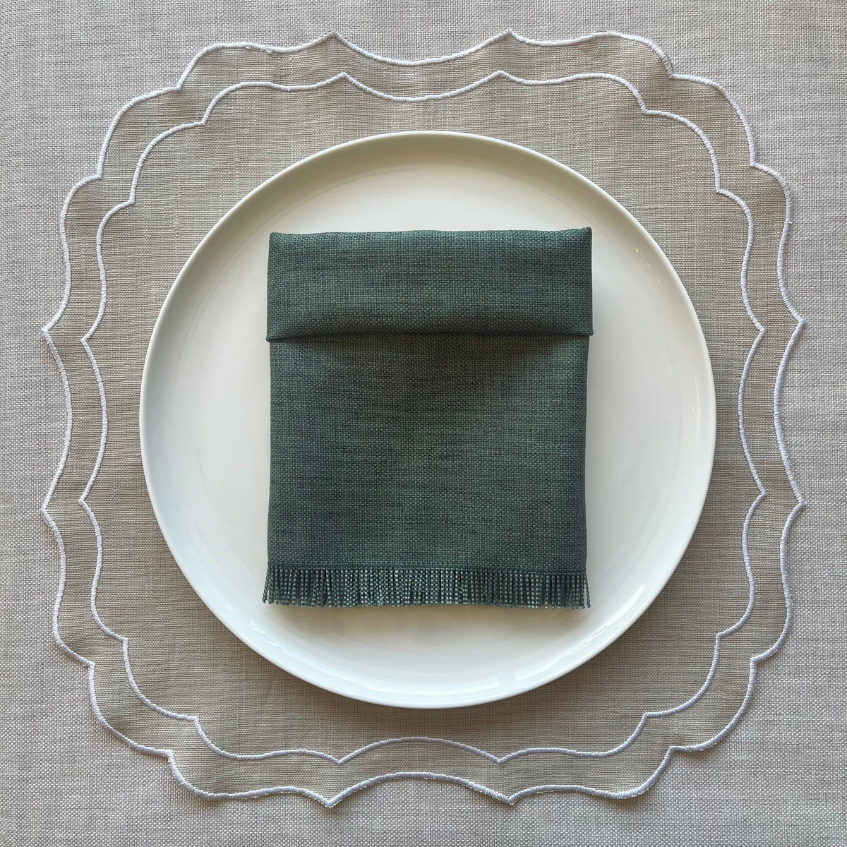 'Kairo Dark Green' Napkin