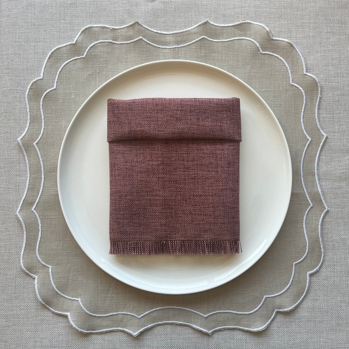 'Kairo Dark Mauve' Napkin
