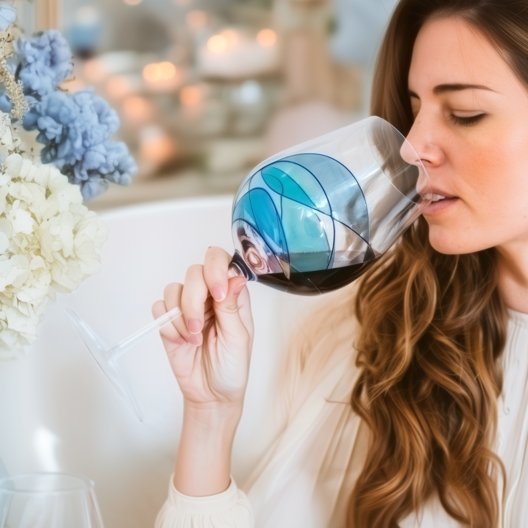 'Nativity' Goblet Wine Glasses