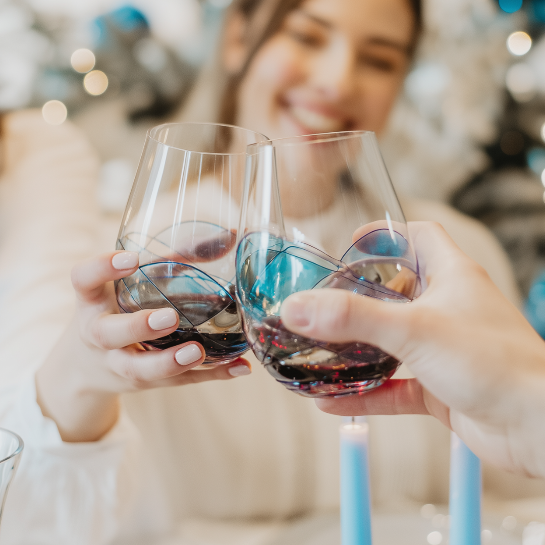 'Nativity' Stemless Wine Glasses