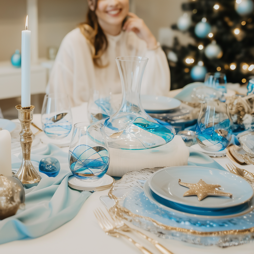 'Nativity' Stemless Wine Glasses