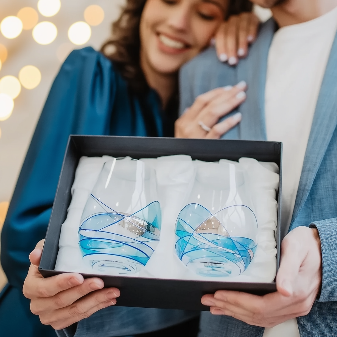 'Nativity' Stemless Wine Glasses
