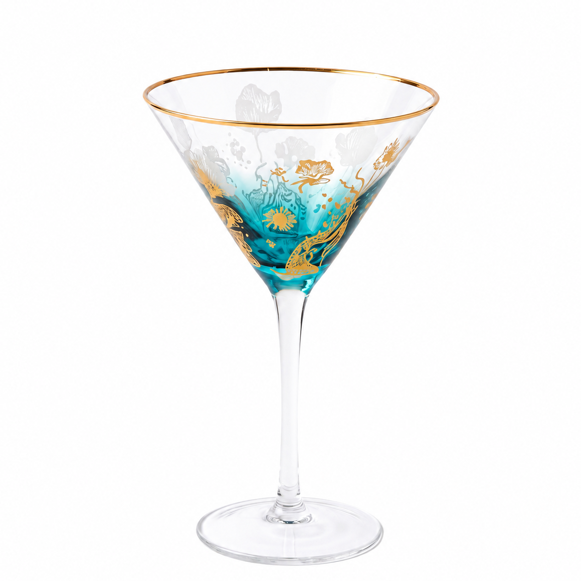 'Ocean Majesty' Martini Glasses