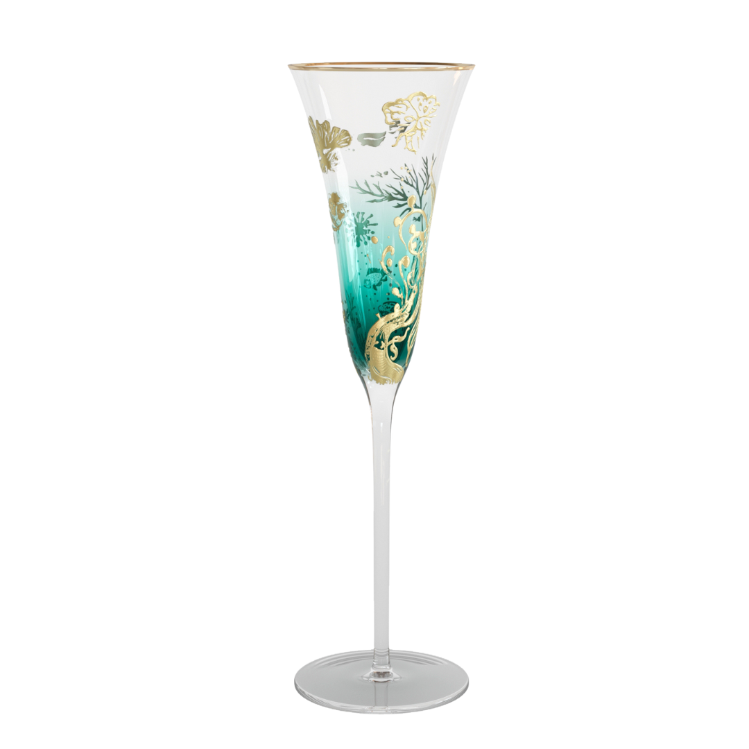 'Ocean Majesty' Champagne Flutes