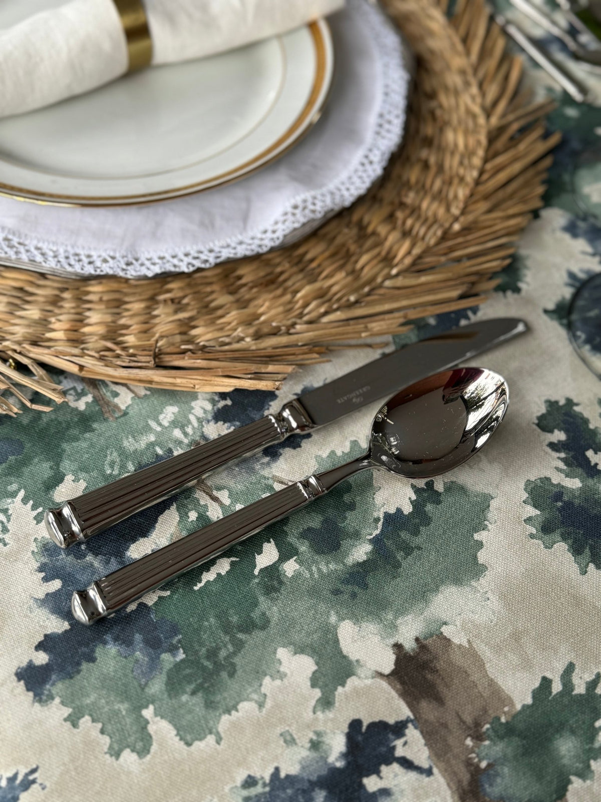 'La Forêt Blue' Tablecloth