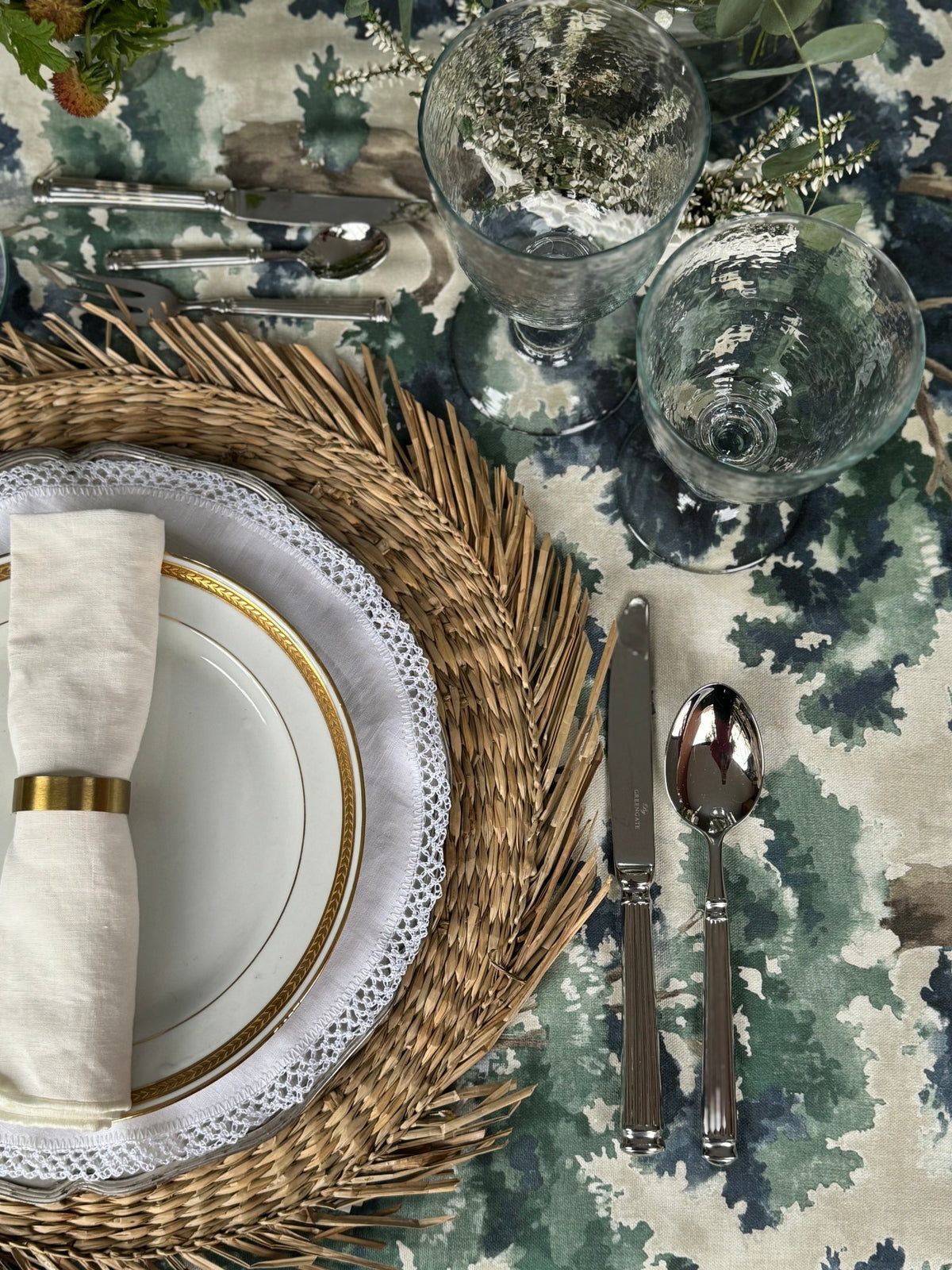 'La Forêt Blue' Tablecloth