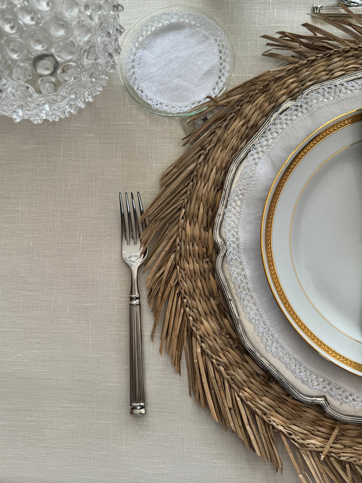 'Linen Ivory' Spill-Resistant Tablecloth
