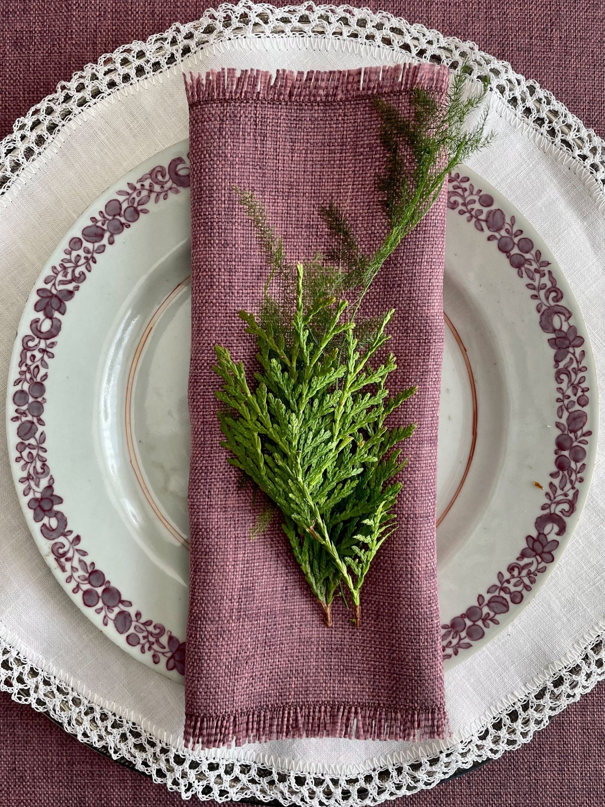 'Kairo Dark Mauve' Napkin
