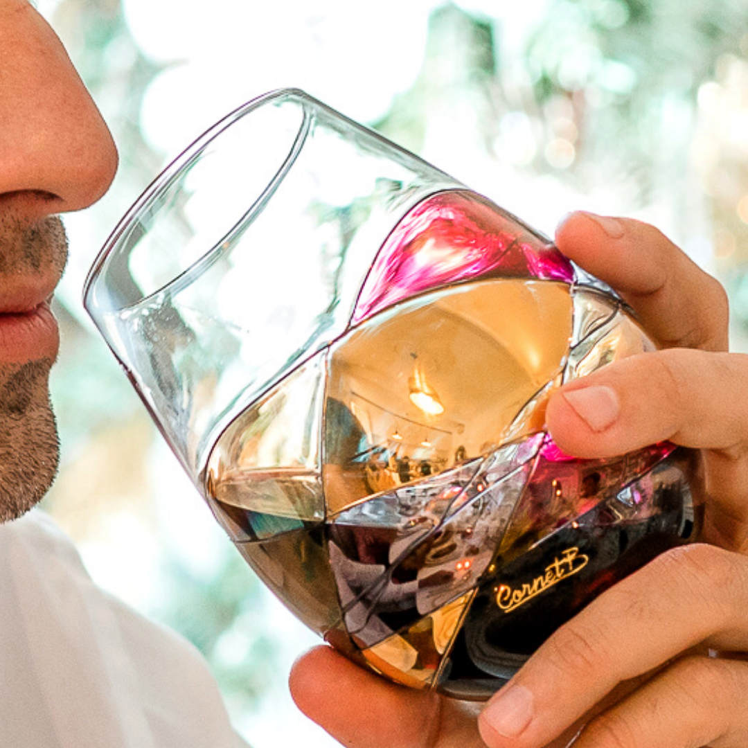 Cornet Barcelona - The Cornet Barcelona most popular art piece is the  'Sagrada' Stemless Wine Glasses. 🍷 Why?. Because every 'Sagrada'  Stemless Wine Glass is a one of a kind masterpiece, hand-crafted