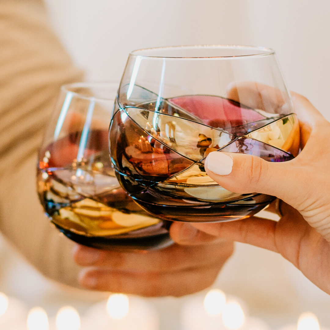 Sagrada' Stemless Goblet Wine Glasses