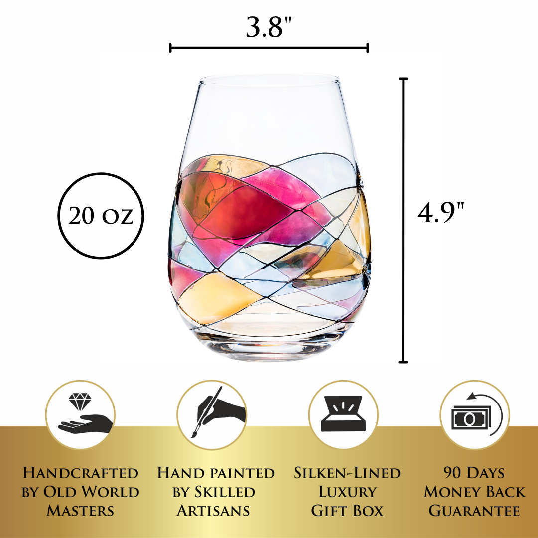 &#39;Sagrada&#39; Stemless Wine Glasses