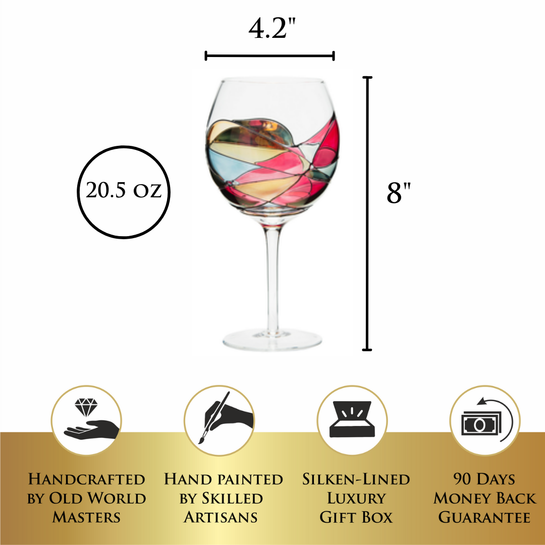 Barcelona 'Sagrada' Wine Glasses Balloon 21oz