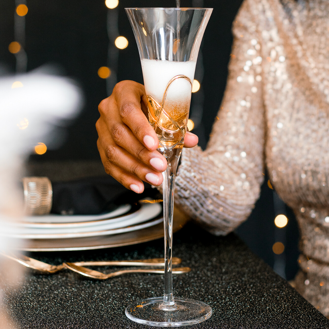 Classy shop champagne flutes