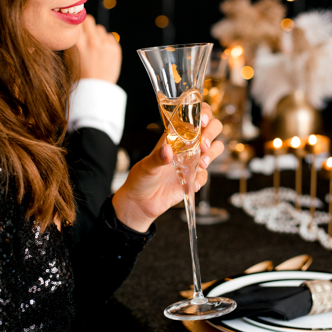 Classy shop champagne flutes